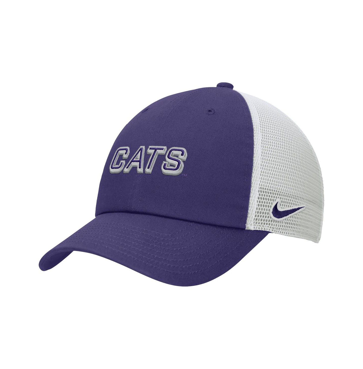 Мужская кепка Nike Purple Kansas State Wildcats On-Field Club Adjustable Trucker Hat — фото 1