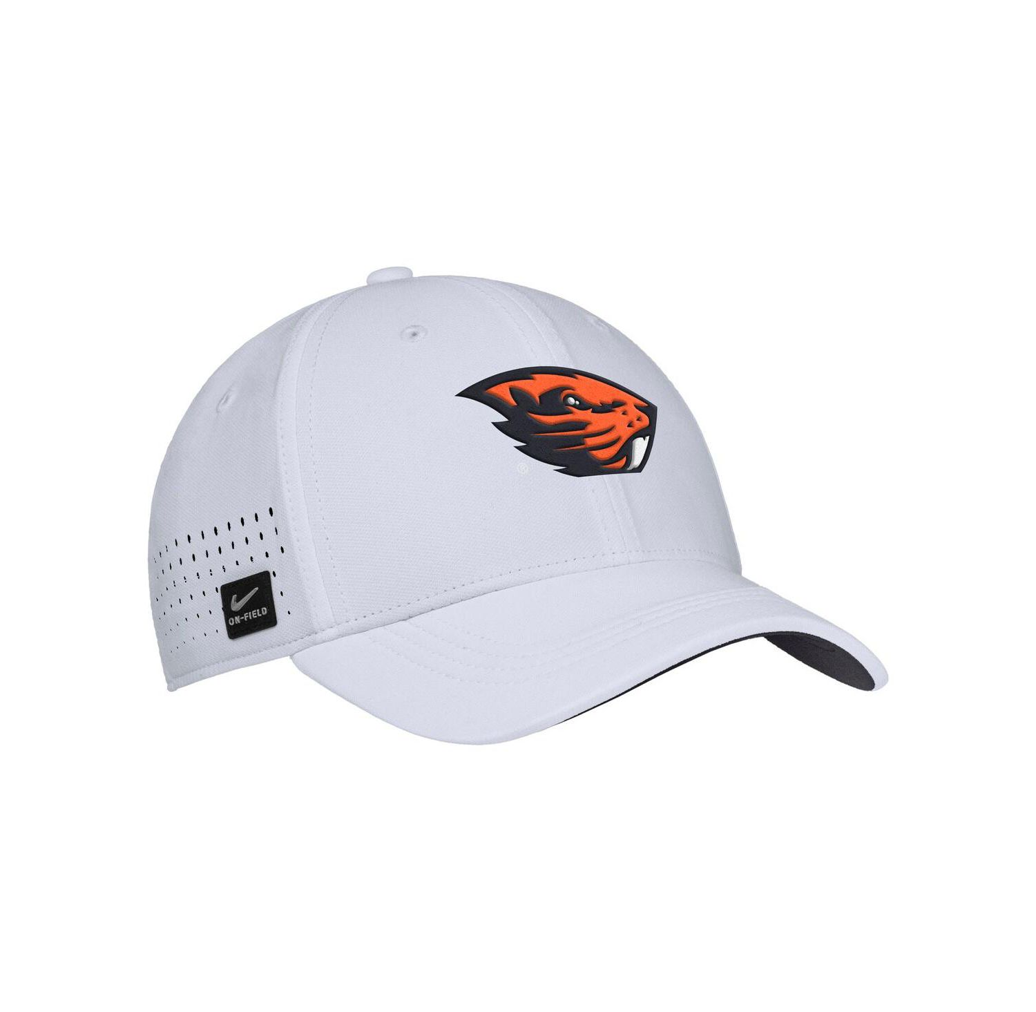 Men's White Oregon State Beavers 2025 On-Field Performance Flex Hat