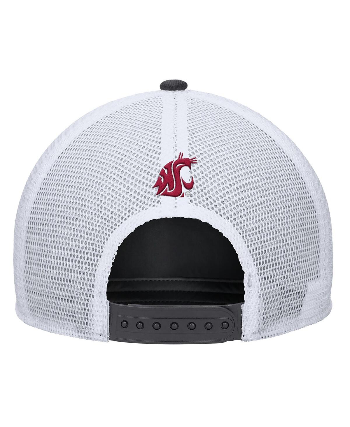 Nike Men's Anthracite Washington State Cougars 2025 On-field Rise Trucker Performance Adjustable Hat In Black
