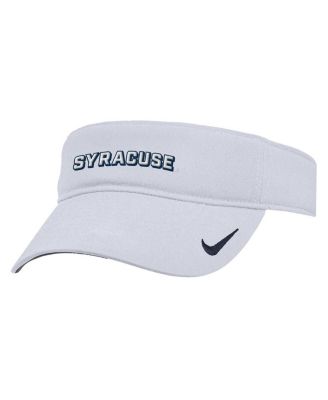 Nike - Men's White Syracuse Orange 2025 On-Field Ace Performance Adjustable Visor Hat