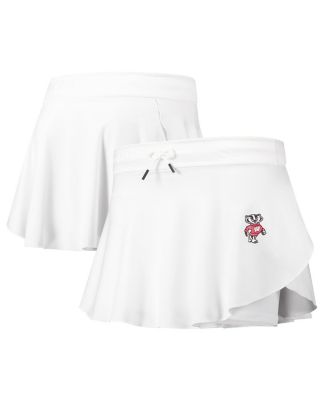 Under Armour - Women's White Wisconsin Badgers Gameday Split Soft Skort