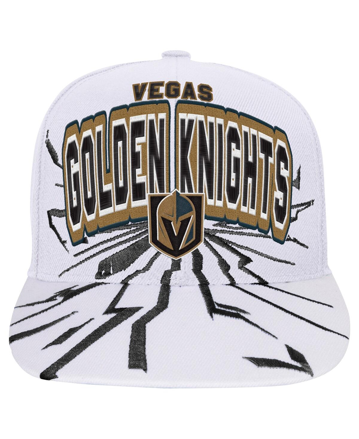 Mitchell & Ness Mitchell Ness Big Boys And Girls White Vegas Golden Knights After Shock Snapback Hat In White