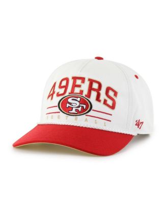 '47 Brand - Men's White/Scarlet San Francisco 49ers Roscoe Two-Toned Hitch Adjustable Hat