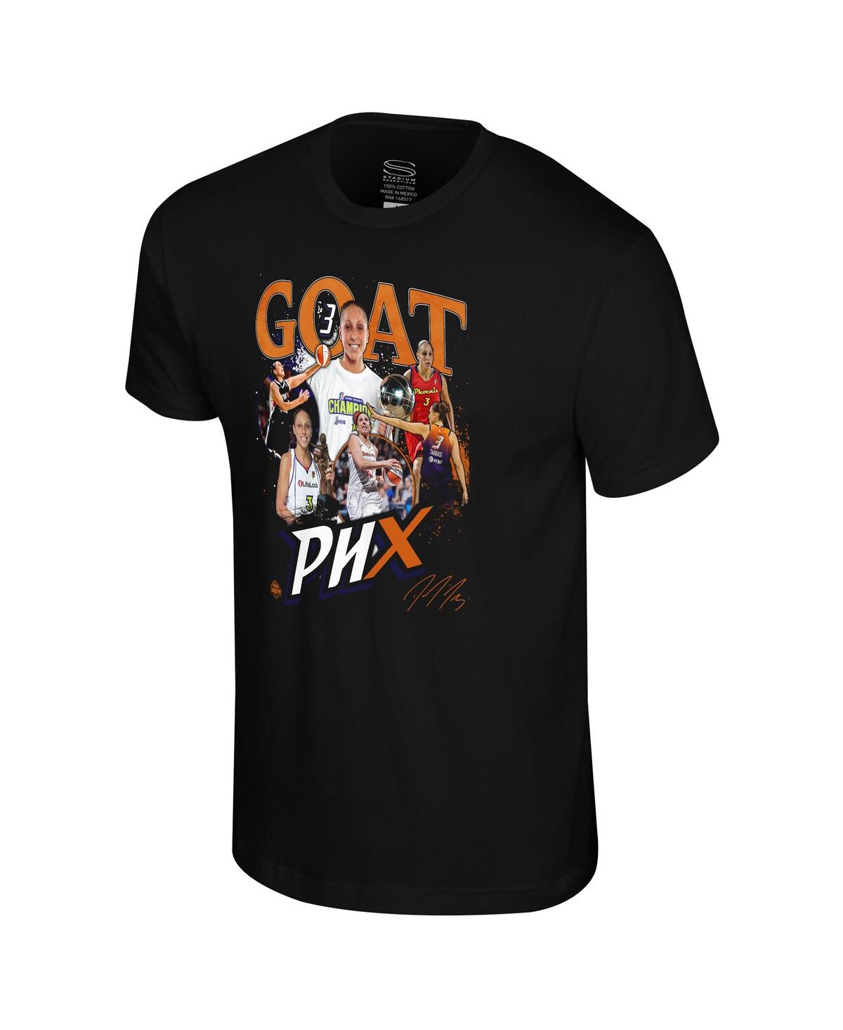 Stadium Essentials Men's And Women's Diana Taurasi Black Phoenix Mercury Greatest Of All Time Retirement T-shirt In Black