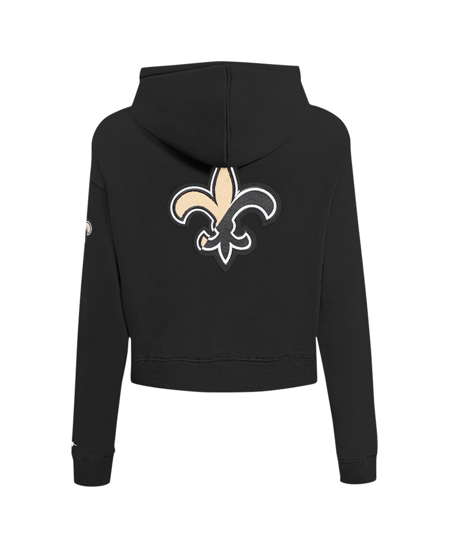 Women's Black New Orleans Saints Split Logo Full-Zip Hoodie