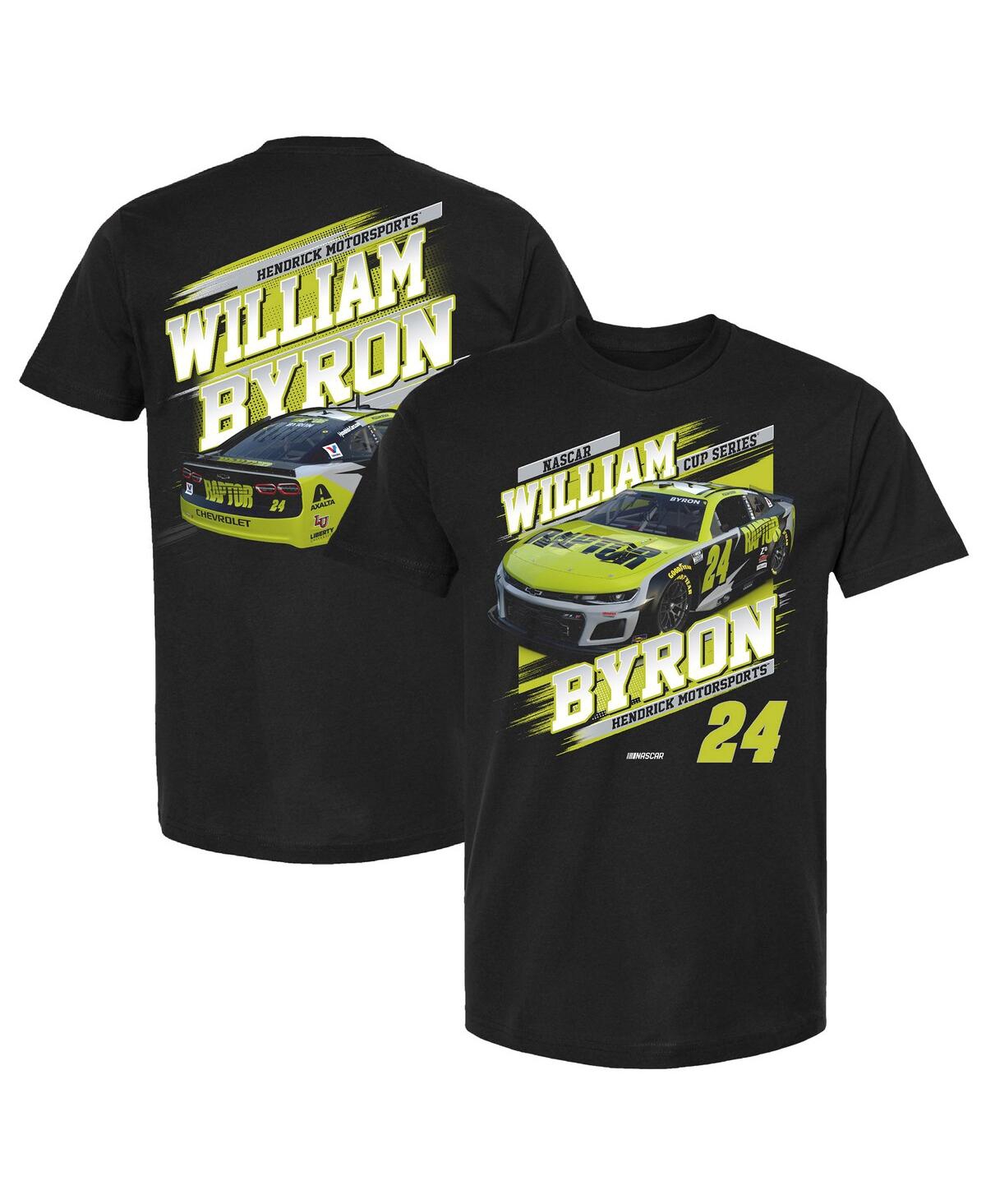 Hendrick Motorsports Team Collection Men's Black William Byron Raptor Car T-shirt In Black