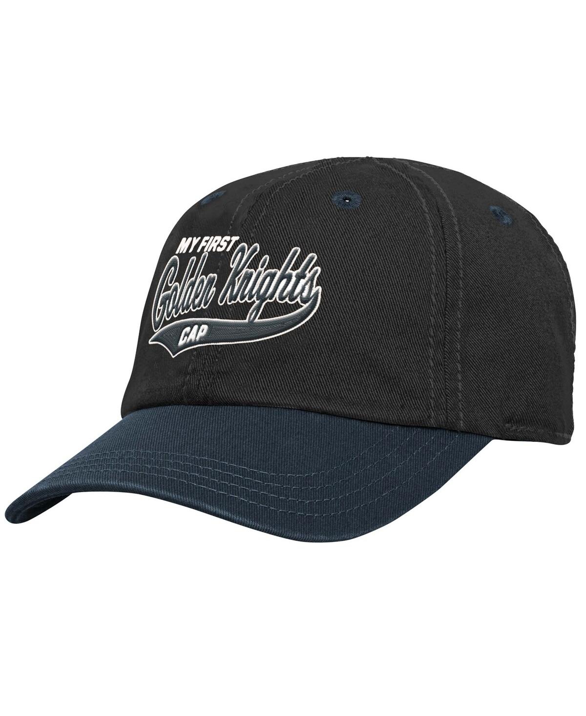 Outerstuff Baby Boys And Girls Black Vegas Golden Knights My First Tail Sweep Slouch Flexâ Hat In Black
