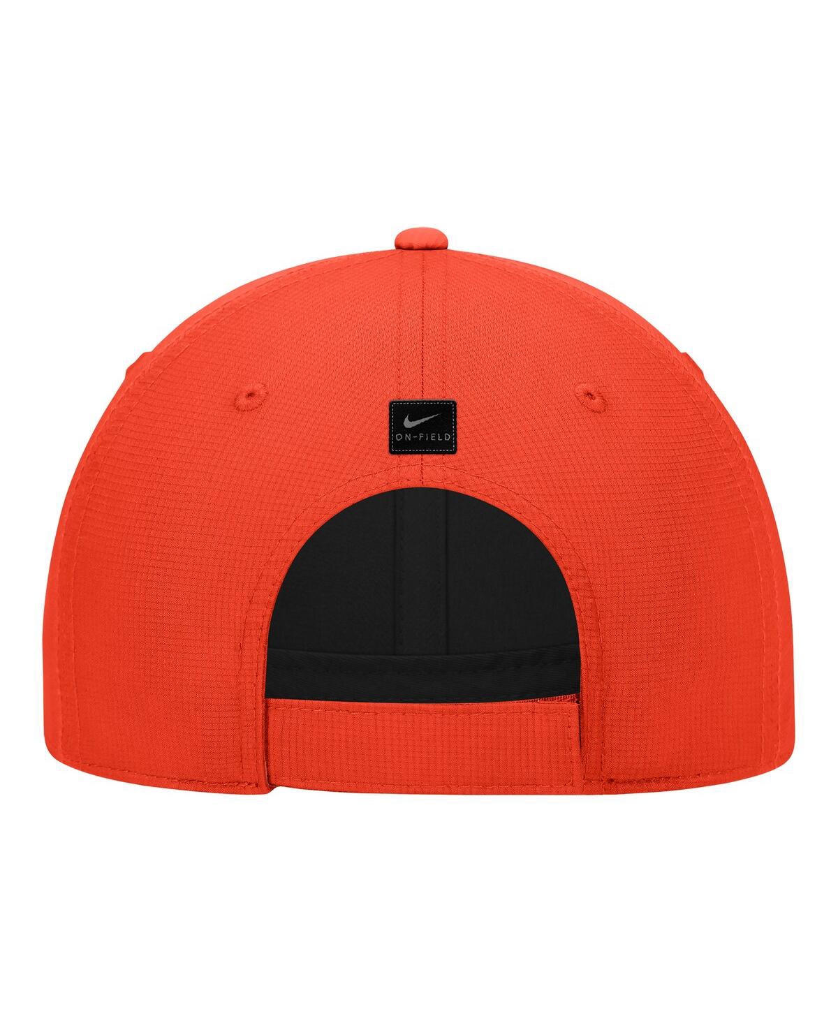 Nike Men's Orange Princeton Tigers 2025 On-field Club Performance Adjustable Hat In Red