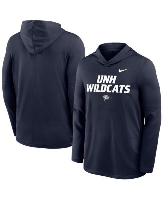 Nike - Men's Navy New Hampshire Wildcats Sideline Dri-FIT Lightweight Sweatshirt