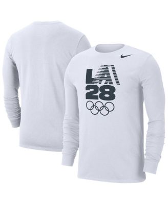 Nike - Men's White LA28 Summer Olympics Team Issue Velocity Dri-FIT Long Sleeve T-Shirt