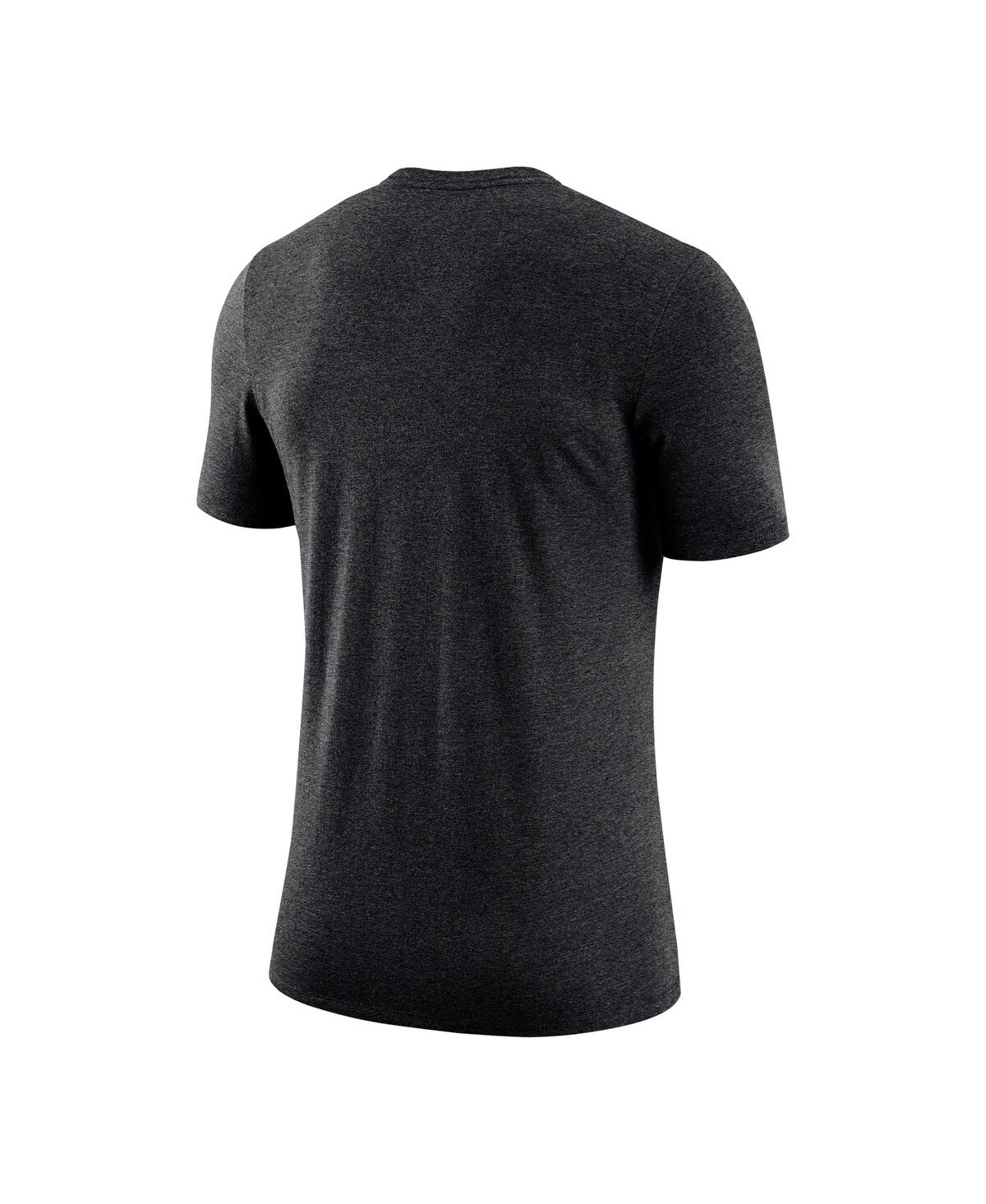 Nike Men's Heather Charcoal Army Black Knights West Point Classic Collection Tri-blend T-shirt In Gray