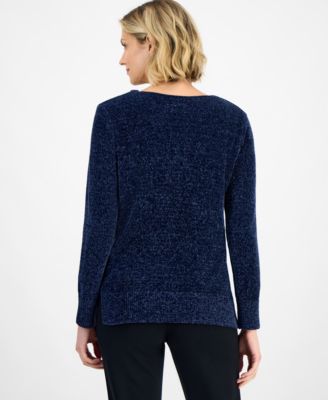 Women's Cowl-Neck Chenille Sweater, Macy's Exclusive