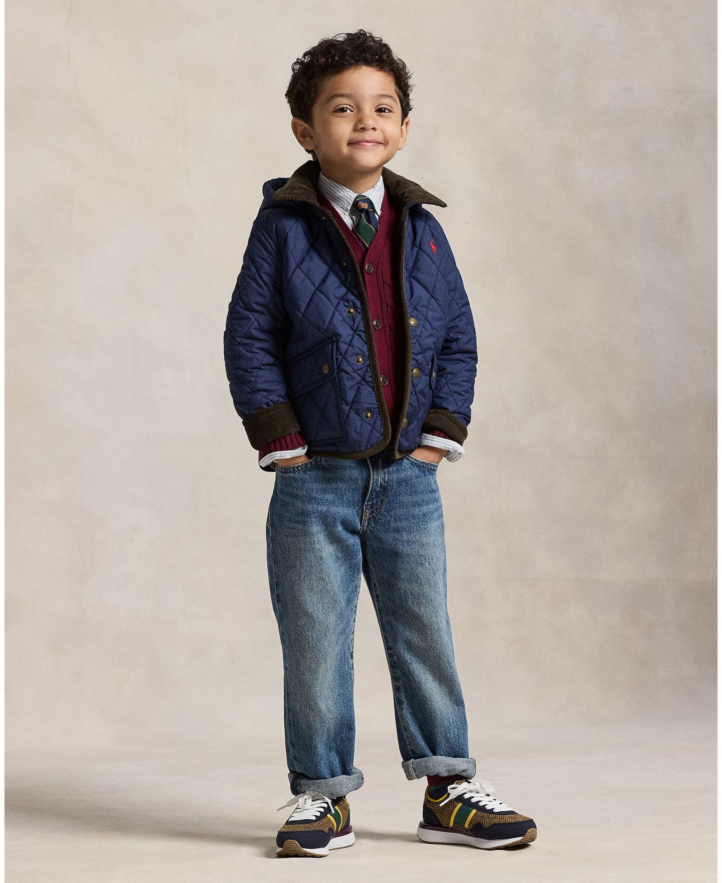 Куртка Polo Ralph Lauren Hooded Barn Jacket для мальчиков, цвет: Тёмно-синий — фото 3