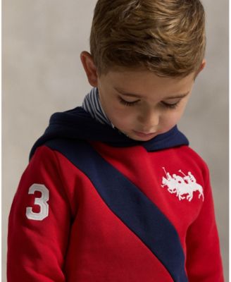 Toddler and Little Boys Triple-Pony Fleece Hoodie