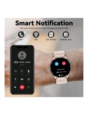 VASIP Smart Watches For Women With Earbuds (Call Receive/Music Playback) IP67 100+ Sports Modes Health Monitor Message Notification Weather Forecast Remote Camera Control For IOS Android Perfect Gifts For Women