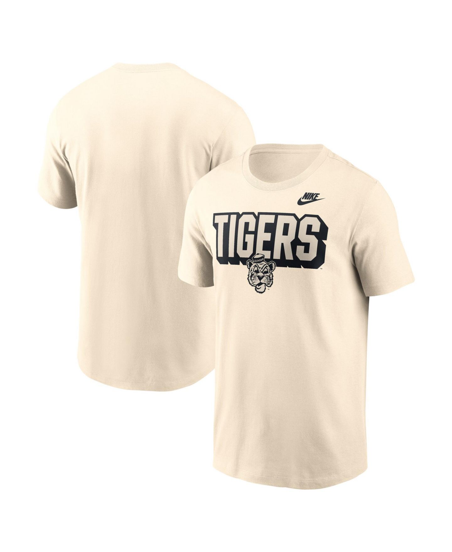 Мужская футболка Nike Natural Clemson Tigers Fashion Bold — фото 1