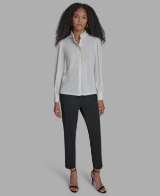 Long Sleeve Ruffle Blouse