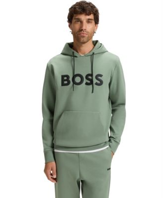 Hugo Boss - BOSS by Men's Moulded Logo Cotton-Blend Hoodie