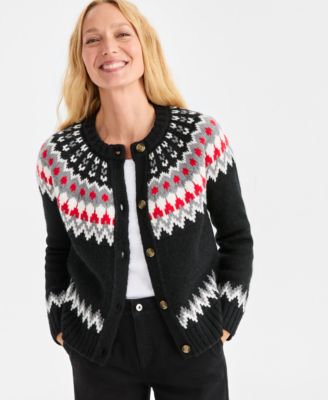 Style & Co - Women's Fair Isle Cardigan