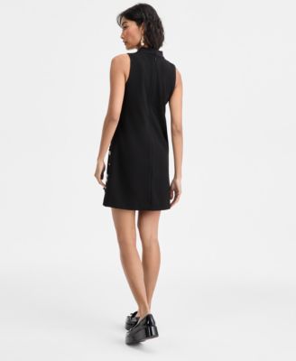 Women's Paillette Embellished Mock Neck Shift Dress, Macy's Exclusive