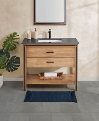 Nellore Fringe Cotton 17" x 28" Bath Rug