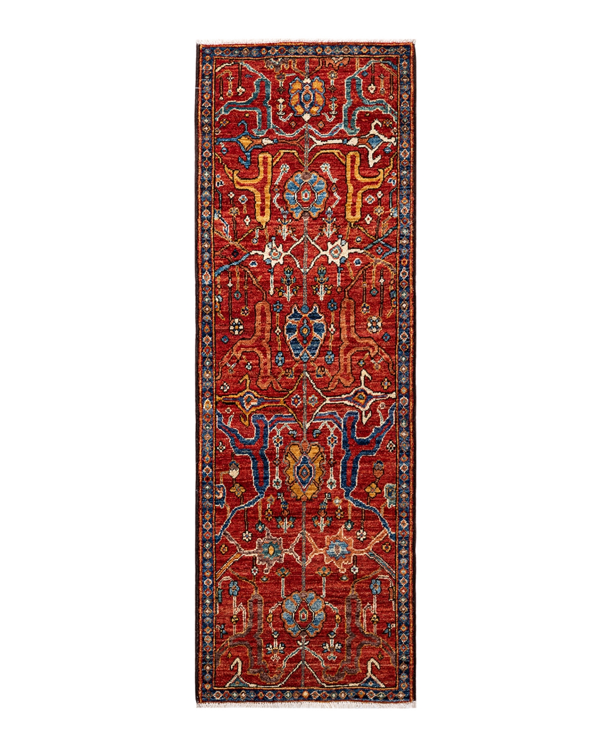Adorn Hand Woven Rugs Serapi M1982 2'x6'1" Runner Area Rug In Multi