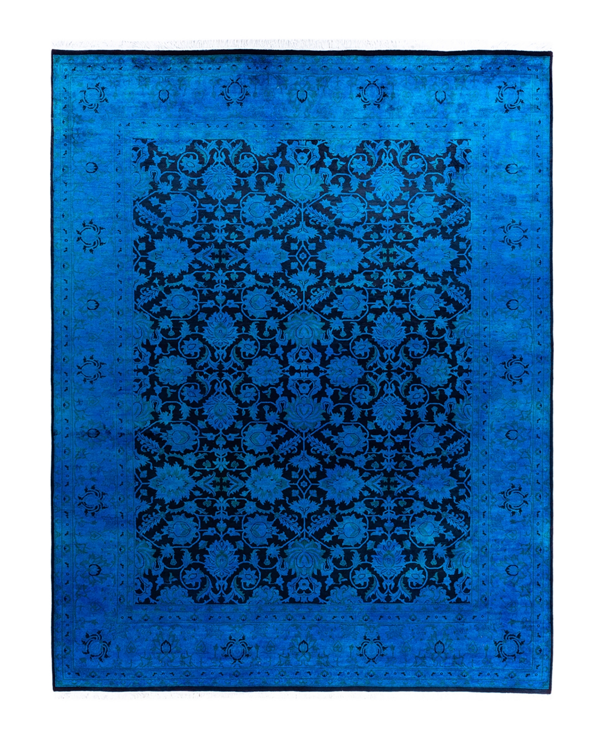 Adorn Hand Woven Rugs Fine Vibrance M1344 8'2"x10'4" Area Rug In Blue