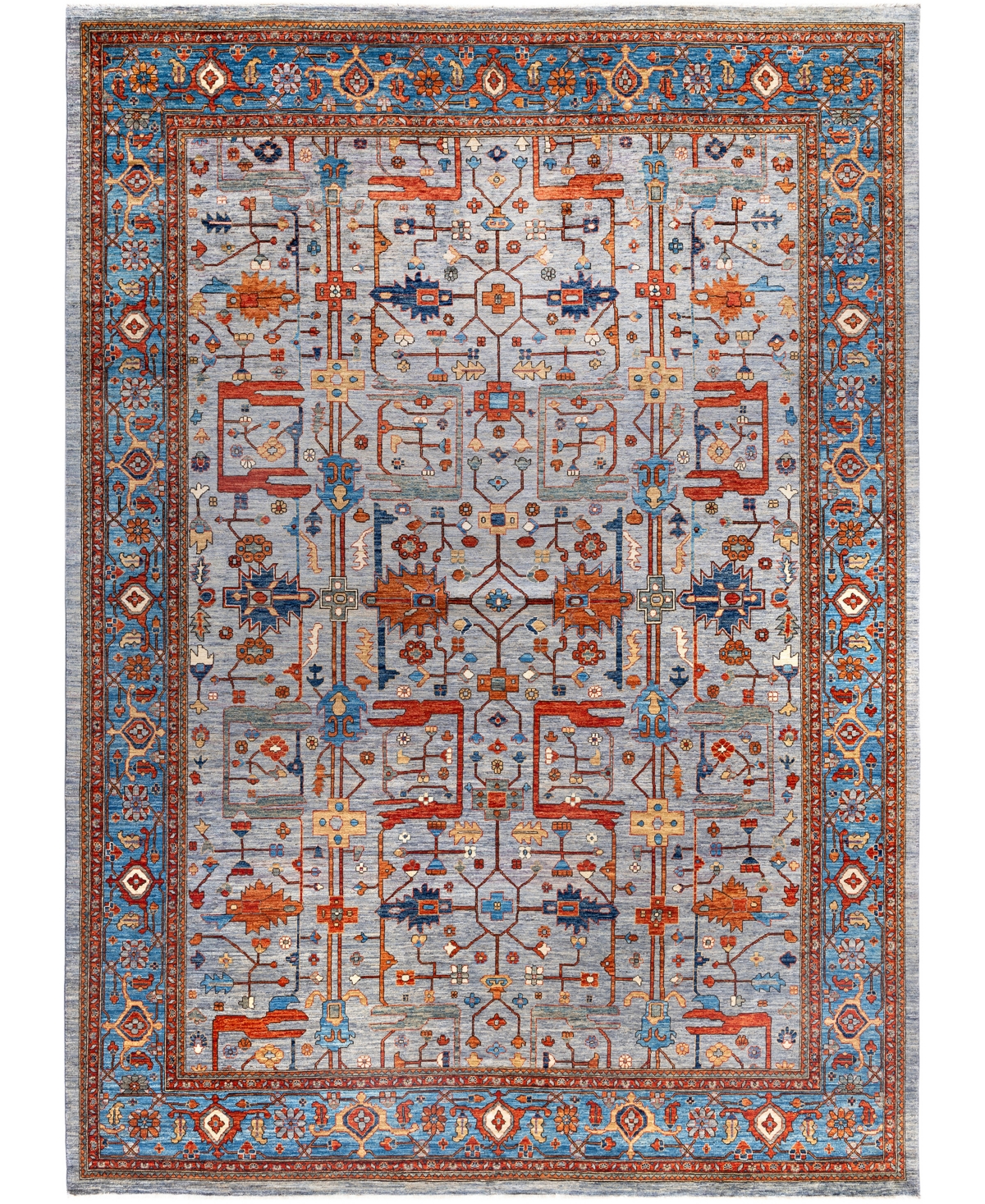Adorn Hand Woven Rugs Serapi M0103-64 10'2"x14' Area Rug In Gray