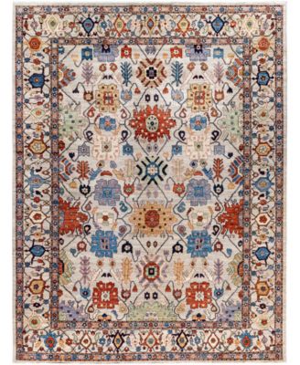 Adorn Hand Woven Rugs Serapi M0103 87 Rug Collection In Gray