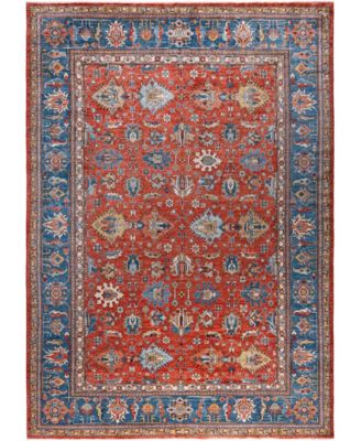 Adorn Hand Woven Rugs Serapi M0103 124 Rug Collection In Red