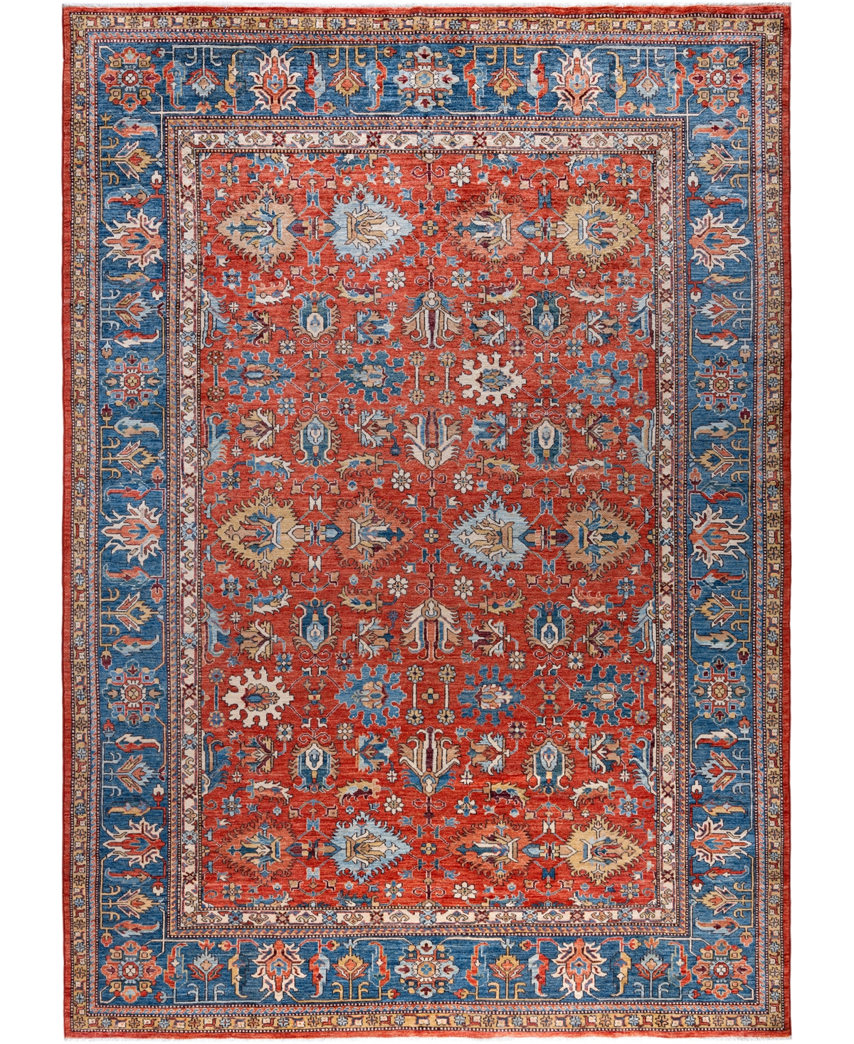 Adorn Hand Woven Rugs Serapi M0103-124 8'9"x11'11" Area Rug In Red