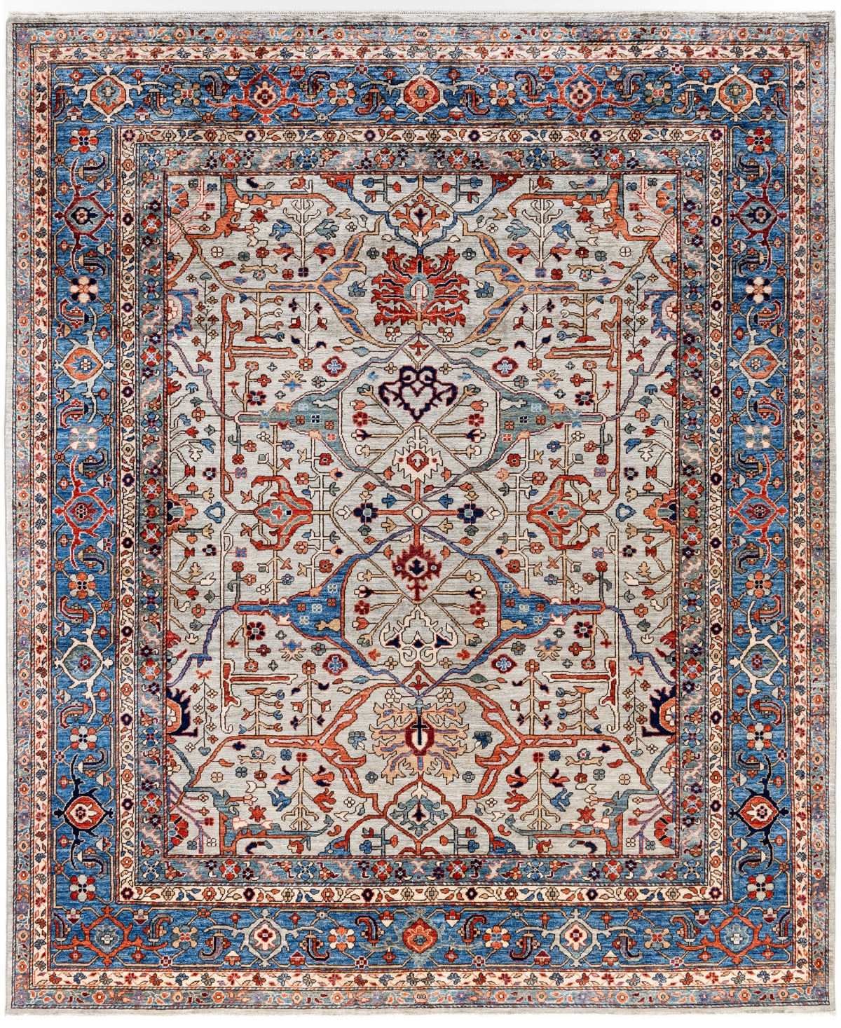 Adorn Hand Woven Rugs Serapi M0103-190 8'1"x9'11" Area Rug In Gray