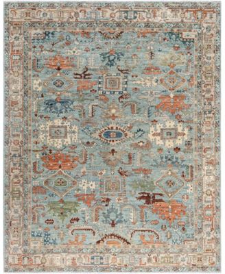 Adorn Hand Woven Rugs Serapi M0103 200 Rug Collection In Green