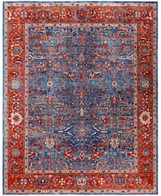 Adorn Hand Woven Rugs Serapi M0103 209 Rug Collection In Blue