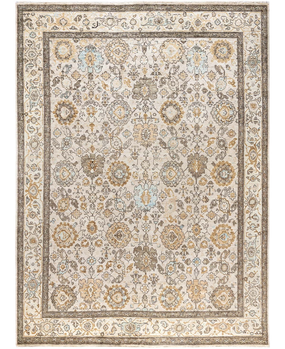 Adorn Hand Woven Rugs Serapi M0103-220 7'9"x10'3" Area Rug In White