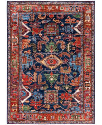 Adorn Hand Woven Rugs Serapi M0103 292 Rug Collection In Blue