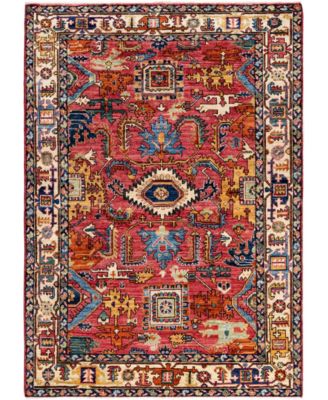Adorn Hand Woven Rugs Serapi M0103 331 Rug Collection In Red