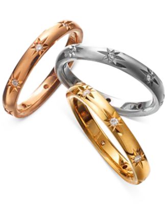 Diamond Bands In 18k Gold White Gold Rose Gold Created For Macys