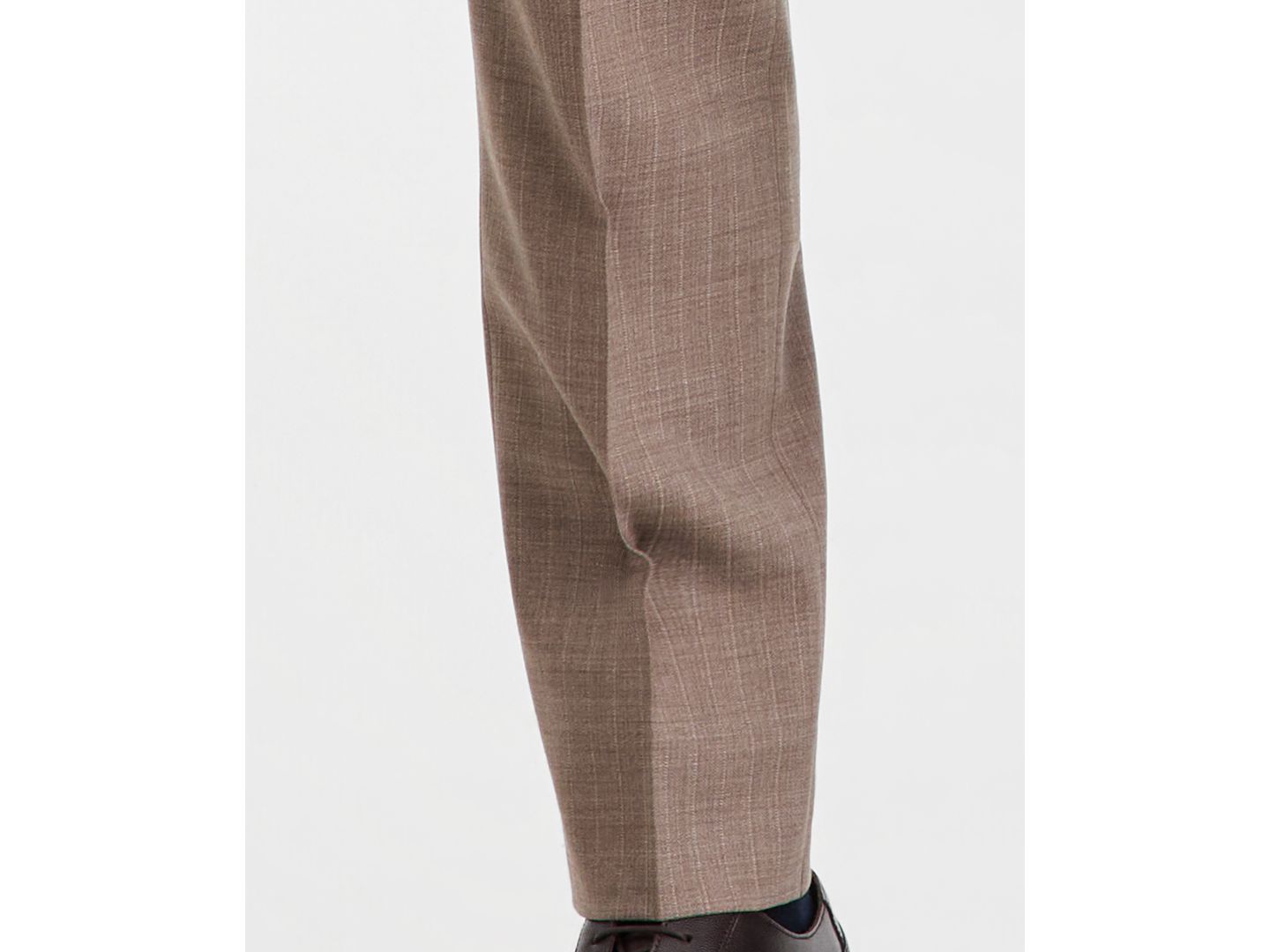 Мужские брюки Ted Baker Modern-Fit Wool-Blend Tan Pinstripe Suit Separate, цвет: Бежевый — фото 6