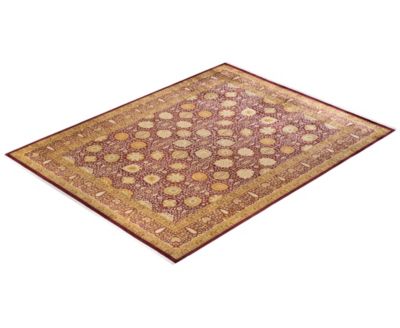 Adorn Hand Woven Rugs Mogul M1349 Rug Collection In Red