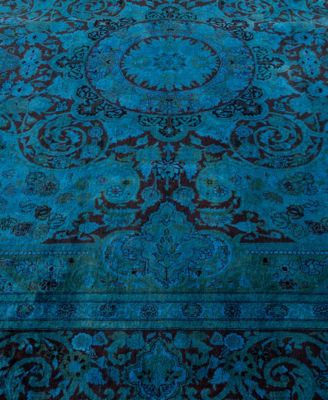 Adorn Hand Woven Rugs Fine Vibrance M1362 Rug Collection In Blue