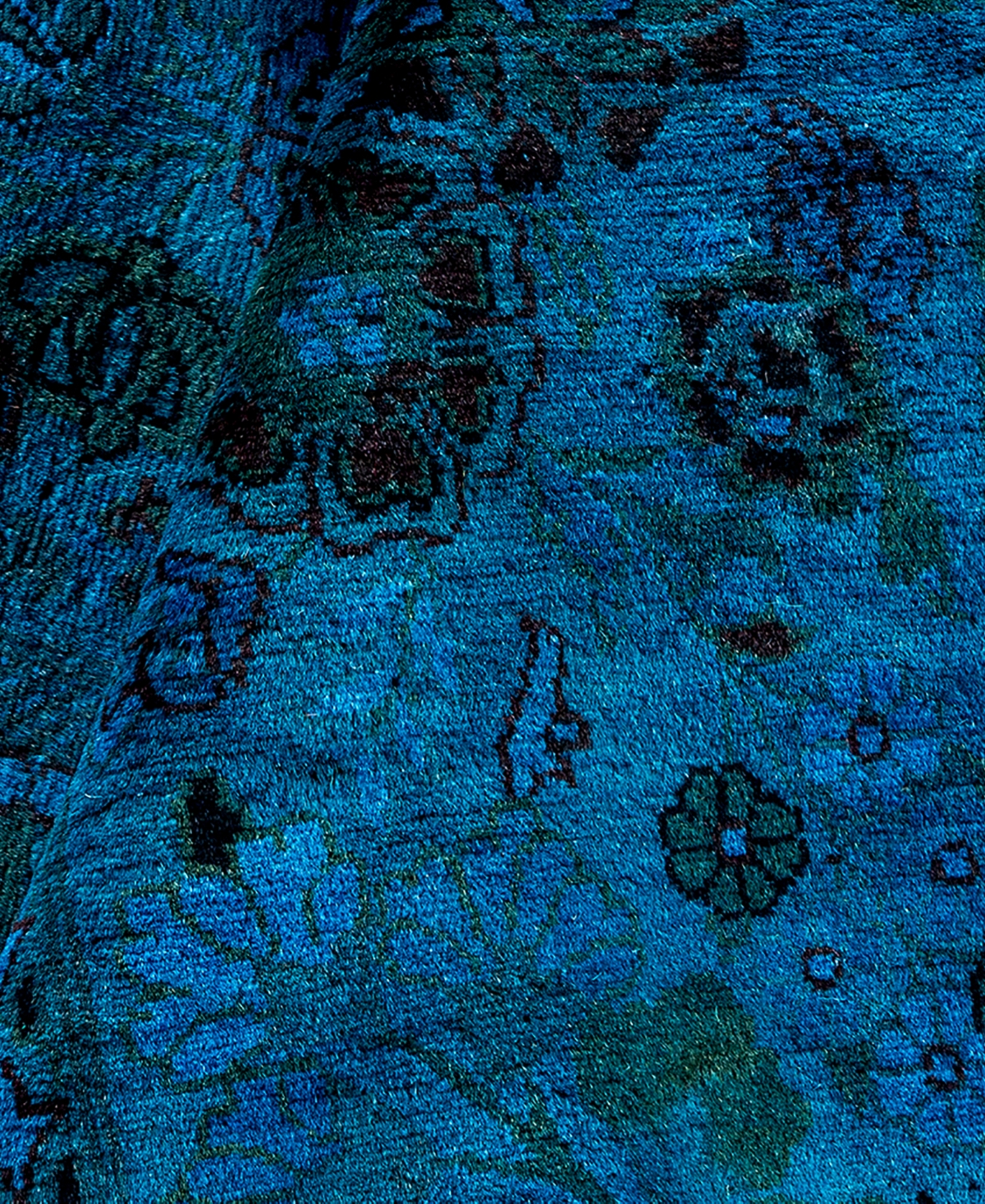 Adorn Hand Woven Rugs Fine Vibrance M1362 8'2"x10'2" Area Rug In Blue