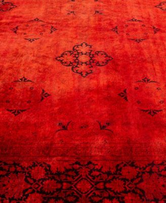Adorn Hand Woven Rugs Fine Vibrance M1205 Rug Collection In Red