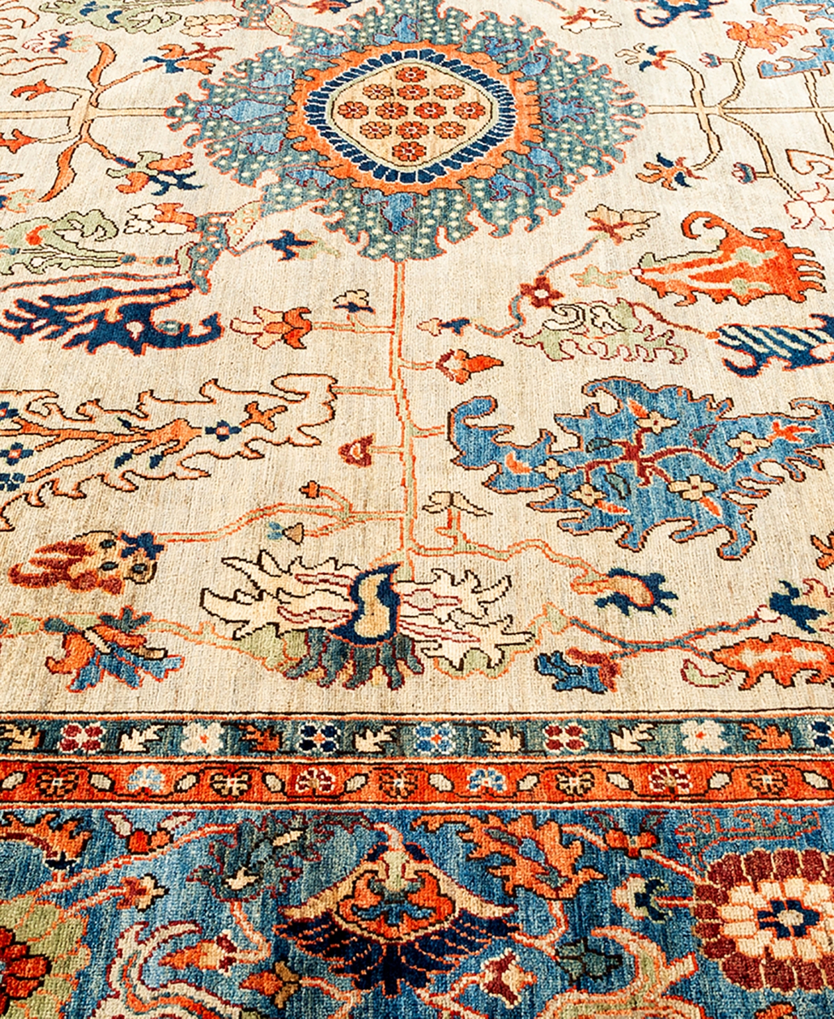 Adorn Hand Woven Rugs Serapi M1988 9'3"x12'1" Area Rug In Multi