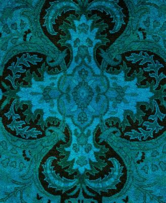Adorn Hand Woven Rugs Fine Vibrance M1436 Rug Collection In Blue