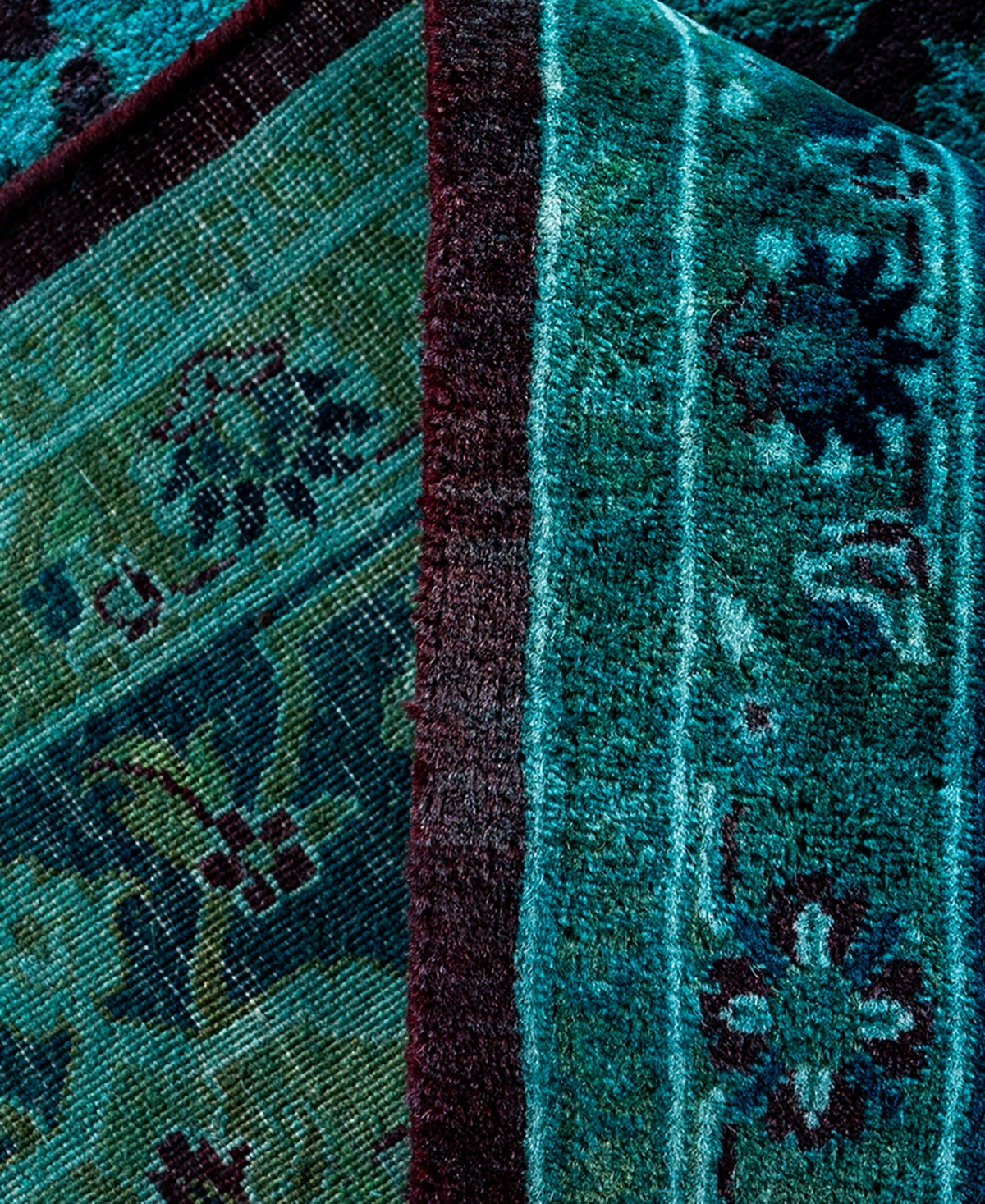 Adorn Hand Woven Rugs Fine Vibrance M1322 6'2"x9'3" Area Rug In Blue