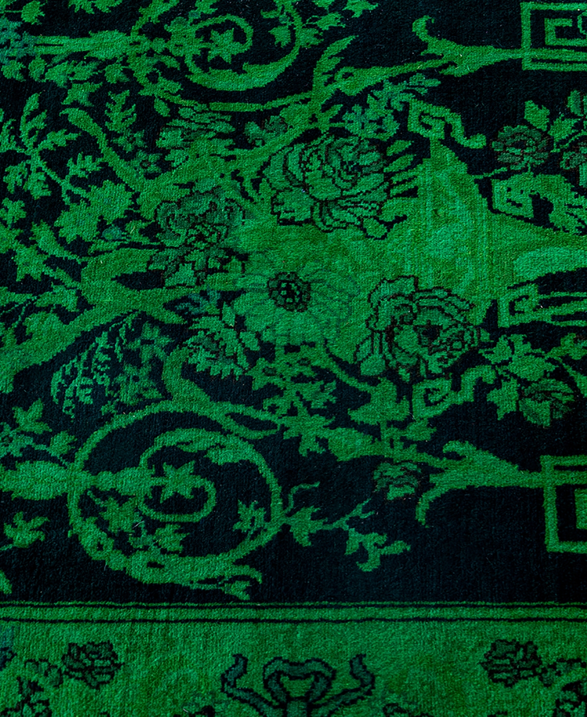 Adorn Hand Woven Rugs Fine Vibrance M1159 2'7"x9' Runner Area Rug In Green
