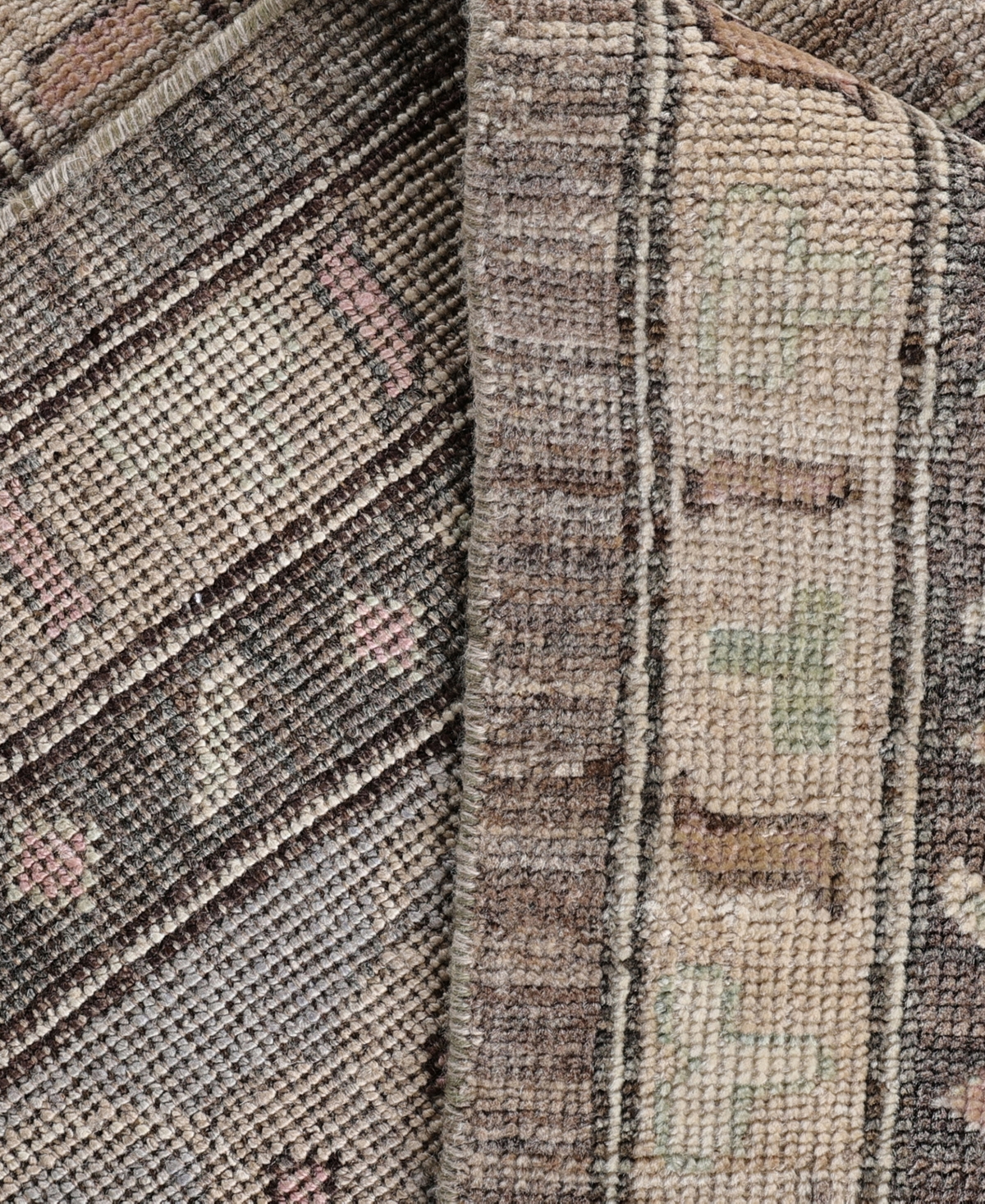Adorn Hand Woven Rugs Colorful Oushak M0103-32 10'2"x13'8" Area Rug In Brown