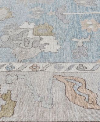 Adorn Hand Woven Rugs Colorful Oushak M0103 36 Rug Collection In Blue