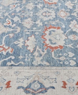 Adorn Hand Woven Rugs Colorful Oushak M0103 41 Rug Collection In Blue
